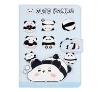 MilyaDE Kawaii Journal Notebook Cute Panda Diary Notebook Sketchbook Leather Cover Writing Notepad