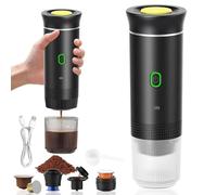 Milygobam 3-in-1 Portable Coffee Maker, Self-Heating Portable Espresso Machine for Travel, Camping, Office & RV, Compatible with Large/Small Capsules & Ground Coffee,USB-C Charged