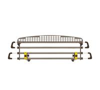 MIM Safe VarioBarrier HR 4x4 North America Small - Headrest Mounted Cargo Barrier for Cargo, Dogs and Pets - Adjustable Dimensions: 77cm - 146.5cm (W) x 23.5cm - 31