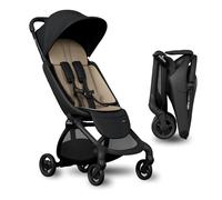 Mima Miro Compact Travel Stroller, Lightweight One Hand Folding Baby Stroller, 5-Point Magnetic Harness, Extendable UPF 50+ Canopy and Reversible Cushion - From Newborn