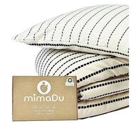 mimaDu Organic Baby Duvet Cover 100 x 135 cm, Pillow case 60x40 cm, Children's Bed Linen 100 x 135 cm, Children's Quilt Cover 100 x 135 cm Cotton, GOTS and Oeko-Tex 100 Certified (Boho)