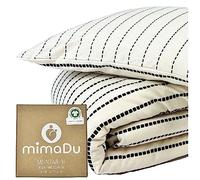 mimaDu Organic Baby Duvet Cover 80 x 80 cm Baby Bed Linen 80 x 80, Pillow Case 35 x 40 cm Baby Bedding 80 x 80 cm Set Baby Blanket Cover Bedding for Pram, 100% GOTS Organic Cotton (Boho)