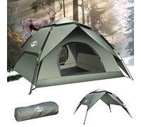 Mimajor Camping Tent Pop Up - Automatic Pop-Up 2-3 Man Tent Instant Tents Waterproof & Windproof Dome Tents, 2 in 1 Double Layers Easy Setup for Camping Hiking Backpacking Traveling
