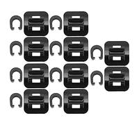 Mimdixy 10Set Bike Cable Base Guide, Bike Brake Cable Line Fixed Base Hose Guide Clamps Lightweight Cycling Accessory with C Clips Buckle for Brake Derailleur Shift