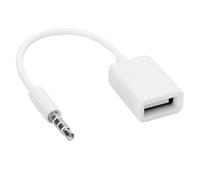 Mimdixy 3.5mm Male Plug Jack to USB Female, 5.5In AUX Audio Cable Converter Audioes Converter Plug Car Player Connection Speaker Cord Connect the USB Flash Drive to Play Music