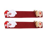 Mimdixy Christmas Refrigerator Door Handle Cover, 2pcs Kitchen Appliance Handle Covers, Indoor Christmas Decorations for Home Refrigerator, Microwave Oven Kitchen Appliance Lint