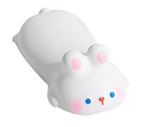 Mimdixy Keyboard Wrist Rest, Cartoon Animal Style Soft Comfortable Fatigue Relief Keyboard Wrist Pad Slow Rising PU Pad Cat for Home Game Office Supplies (White Rabbit)