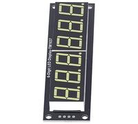 Mimdixy LED Display Digital Tube, 6 Digit 7 Segment Decimal White Light Digital Display Module Serial Driver Board Plug and Play LED Number Display Tube for Electronic Driver Board