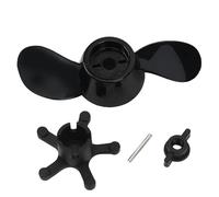 Mimdixy Outboard Propeller, 5.7 Inch Electric outboard Motor Prop,Thruster Kayak Drill Propeller Thickened Plastic 2 Blade Replacement Rotating Paddle Leaf for 12V 24V Engines for 18lbs Outboard