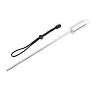 Mimdixy Scuba Diving Stick, Stainless Steel Lobster Tickle Pointer Dive Noise Maker Adjustable Lanyard Swivels Snap with Lanyard for Underwater Snorkeling (Black Bracelet)