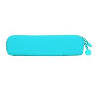 Mimdixy Silicone Pencil Case, Silicone Cosmetic Bag with Zipper Closure Makeup Brushes Organizer Case for Daily, Work, Essential, Color Options Available (Green(Small))