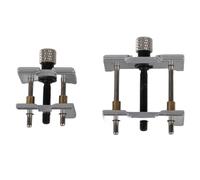 Mimdixy Soporte de movimiento de reloj de 2 piezas, abrazadera de movimiento de reloj reversible de aleación, herramienta de reparación de relojes, herramientas de reparación de relojes