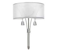 Mime 2 Light Indoor Wall Light Brushed Nickel E14 Netlighting Grey One Size