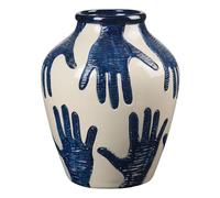 Mime Ceramic Vase Blue one size