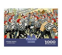 Mime School Breaking The Invisible Walls Wooden Jigsaw Puzzle Waterproof 1000 Piece Puzzles for Adults Gifts Impossible Home Decoration