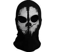 MIMEIMIAI SzBlaZe Unisex Ghost Print Stocking Balaclava Mask Good For War Game Halloween Cosplay (Print 2)