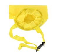 MIMEITOPA Car Trash Can, for Auto, Home, Office, Space-Saving Design, Large Capacity, Oxford Fabric, Washable, Dump Easily, Adjustable Belt, Elastic Opening (Yellow)