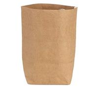 MIMEITOPA Foldable Storage Basket, for Home, Kitchen, Office, Nursery, Laundry, Eco-Friendly, Washable, Reusable, Durable Brown Paper Organizer (L)