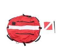 MIMEITOPA Freediving Inflatable Float Ball Water Surface Floating Board Diving Spearfishing Snorkeling Training Equipment (Red)