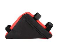MIMEITOPA Oxford Outdoor Quick Release Front Saddle Cycling Bike Accessories Top Tube Triangle Tool Bag (Black Base Red Digit)