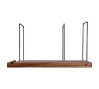 MIMEITOPA Record Holder Stand, Display Your Records, Organize 75 LPs, Minimalist Wood and Iron Storage, Easy Assembly, Space Saving, Floor and Furniture Protec