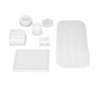 MIMEITOPA Silicone Resin Mold for DIY Art Crafts, Eco-Friendly Reusable Baking Mold, Non-Stick Flexible Molds for Resin, Chocolate, Soap Making with Easy Release