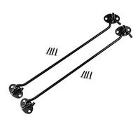 Mimhooy 300mm Long Stainless Steel Hook and Eye Latch, Cabin Hook, Gate Hook Latch for Sliding Door, Garage Barn Door, Window Shed (2Pcs)