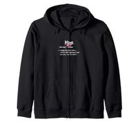 Mimi Bow Coquette Definition Aging like fine wine Zip Hoodie
