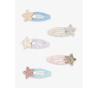Mimi & Lula Girls Space Unicorn Kids Glitter Star-embellished Pack of Five Hair Clips 1size