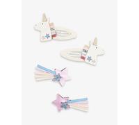 Mimi & Lula Girls Space Unicorn Kids Unicorn-embellished Pack of Four Hair Clips 1size
