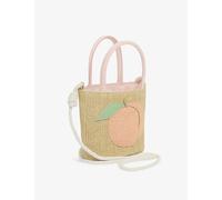 Mimi & Lula Mimi & Lula Peach Woven Basket Bag Peach 1 Size