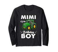 Mimi of The Birthday Boy Tractors Farm Party Farmer Long Sleeve T-Shirt