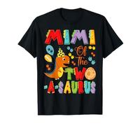 Mimi of The Two-A-Saurus 2nd Birthday Boy Dinosaur T-Shirt