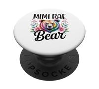 MIMI RAE Bear Floral Graphic for Mothers Day Moments PopSockets Adhesive PopGrip