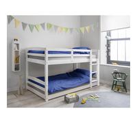 Mimi Shorty Bunk Bed Splits into Toddler and Day Bed in Classic White
