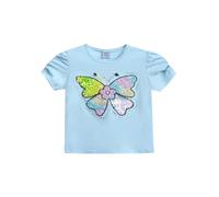 Mimi Tutu butterfly-appliqué T-shirt - Blue 2 yrs-8 yrs
