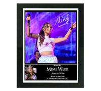 Mimi Webb Signed Autograph Photo Print Poster Mounted Wall Art (10x12) Actor Artwork for Home & Office Decor Gift