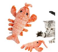 Mimika USB-Charged Floppy Lobster, Wiggly Lobster Dog Toy, Interactive Moving Catnip Toy For Small Dogs And Cats