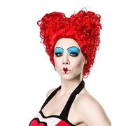 MIMIKRY Ladies Red Heart Queen Alice in Wonderland Queen Renaissance Rococo Baroque Wig