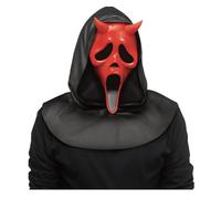 MIMIKRY Original Ghost Face Scream Dead by Daylight Devil Mask with Horns Red Halloween Horror Ghost Film