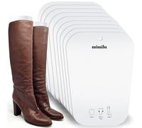 MIMILU 10 Pieces (5 Pairs) Clear Boot Shaper Form Inserts for Women And Men. Stand Up Shape Holder For All Types Of Boots From Tall Knee High, Cowboy, Equestrian, To Short Ankle Boots (16 Inch)