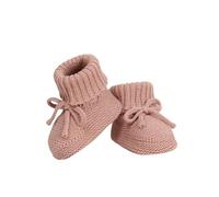 mimixiong Baby Booties Newborn First Walkers Cozy Shoes Warm Knit Soft Booties for Toddler Infant Boy Girl with Laces and Stylish