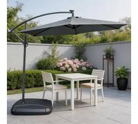 MIMO Cantilever Garden Parasol Outdoor Umbrella Sunshade with Crank Handle in Grey | Size: 1 Pack Mimo Grey 1 Pack