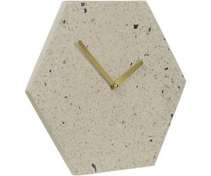 Mimo Hexagon Clock - Pink/Grey Terrazzo