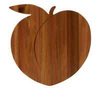 Orsina Peach Design Chopping Board, Natural Wood Chopping Board For Kitchen Counter Top, Wood Chopping Board