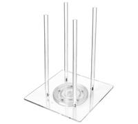 Mimoqk Acrylic Donut Stand, Bagel Stand Holder, Donut Display Stand, Rotating Base Stand, Donut Display Tower, Bagel Display Tower, Clear Donut Holder, Wedding Donut Stand, Birthday Donut Stand,