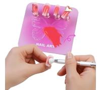 Mimoqk Acrylic Nail Holder | Practice Display Painting Tool - Acrylic Nail Tips Stand - for Home Beauty Salon Vacation Art School Apartment Parties