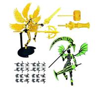 Mimoqk Action Figures for Boys | 2 Sets of Pre-Assembled Figures with Wings - Movable Seals, Table Decor, for Collectors and Players, for Bedroom, Shelf, Desk