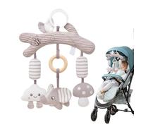 Mimoqk Baby Toys for Car Seat | Sensory Stroller Toys - Hangable Wind Chime Learning Activities for Boys Girls Cot Crib Outdoor Park Travel Vacation