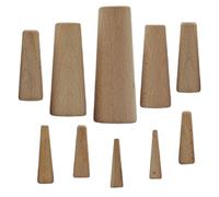 Mimoqk Boat Drain Plug, Tapered Soft Wood Plugs 10 Pack, Bilge Stopper Kit, Fast Seal Fit for Kayak, Lake, Dockside, Pump, Winter, Beach, Yacht, Mechanics, Outdoor Use, 1.5 x 3.94 inches
